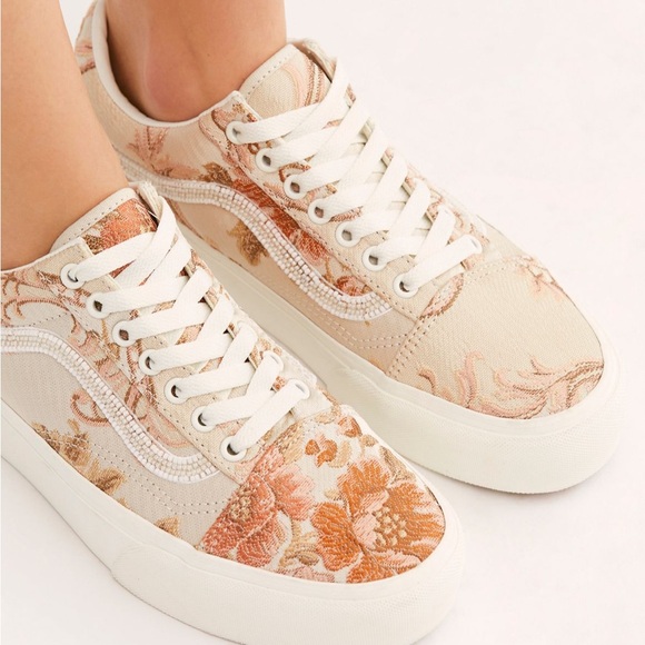 Floral Canvas Sneakers - Picture 1 of 7
